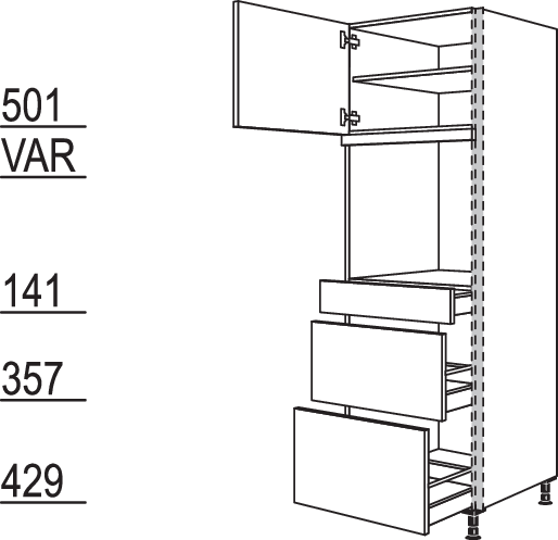 XL-Geräte-Umbau Backofen NGSOS2A-1X