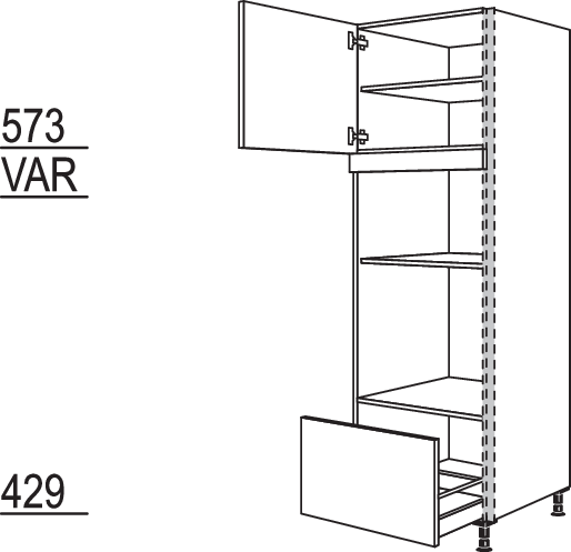 XL-Geräte-Umbau Backofen und Mikrowelle NGSMOA-1X