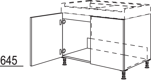 XL-Spülenschrank SPUST90-X