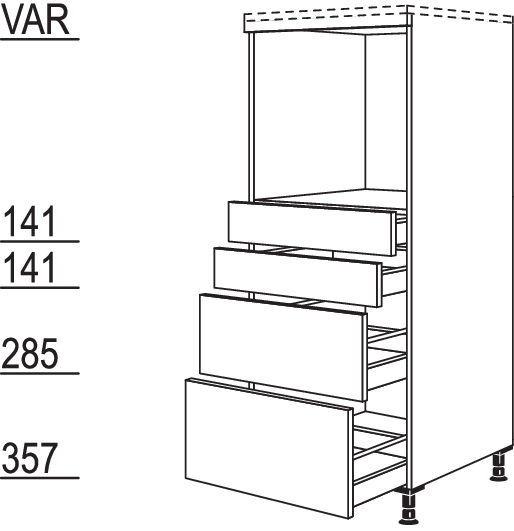 XL-Geräte-Umbau Backofen GO2S2A-X