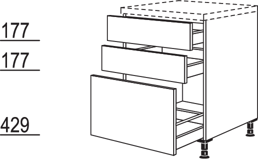 XL-Auszugschrank UA90-X