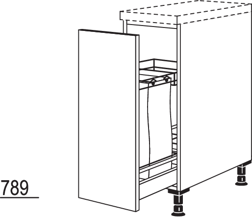XL-Baguetteschrank UABTD30-X
