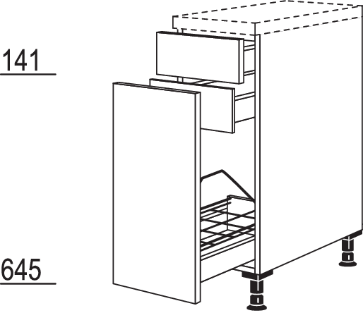 XL-Auszugschrank UIAF30-X