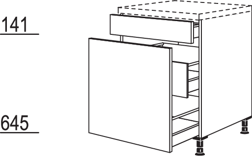 XL-Auszugschrank UAI30-X