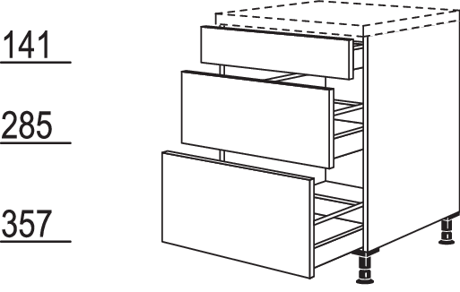 XL-Auszugschrank UA60-X