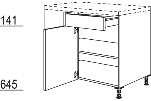 XL-Eckschrank UE100-50-X