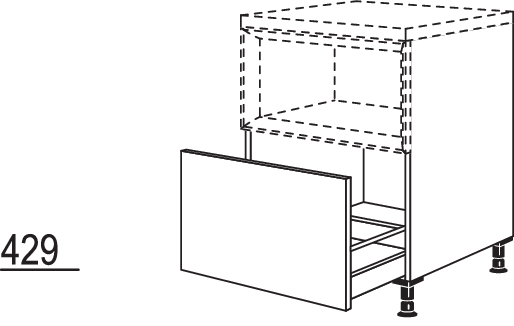 XL-Auszugschrank für Regaleinsatz Case UAC40-X