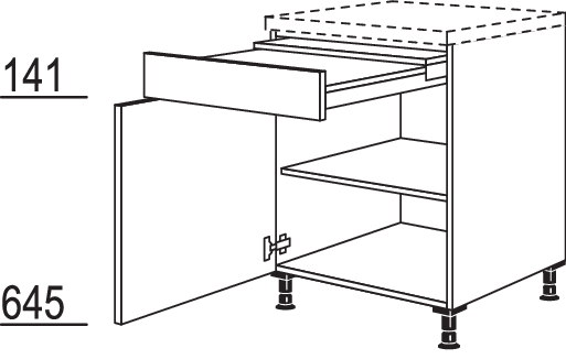 XL-Unterschrank Ausziehtisch UT50-X