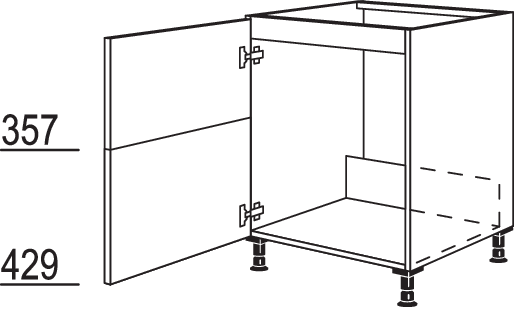 XL-Spülenschrank SPUV2DA60-X