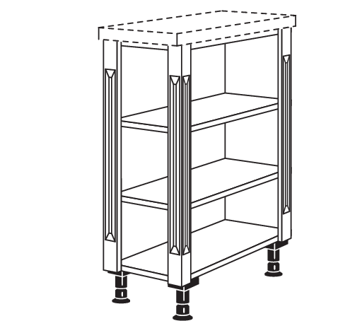 XL-Abschlussregal Landhaus URA-PI-X