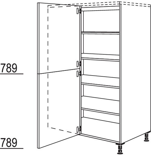 XL-Eck-Highboard HDE100-45-X