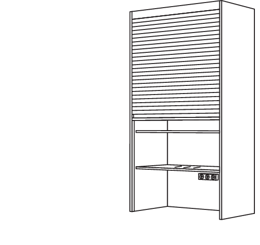 Aufsatzschrank Jalousie AJT60-2