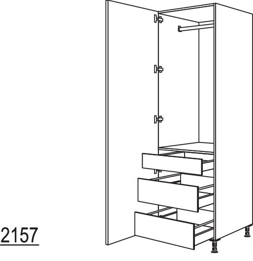XL-Garderobenschrank HWGIAF60-2X