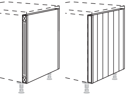Unterschrank-Pilaster für Raumplanung UPIR117