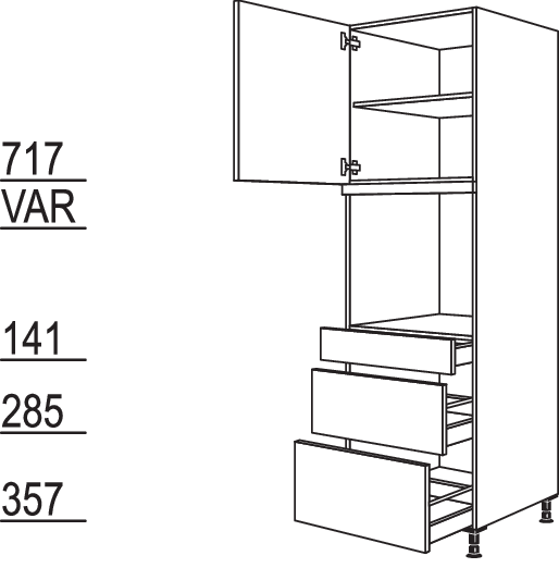 XL-Geräte-Umbau Backofen GOS2A-2X