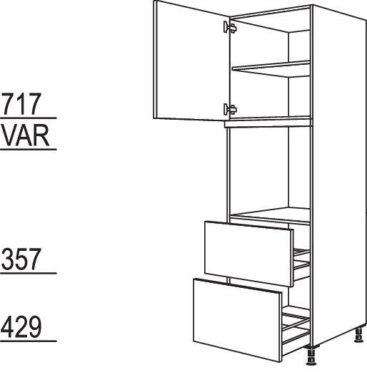 XL-Geräte-Umbau Backofen GDO2A-2X