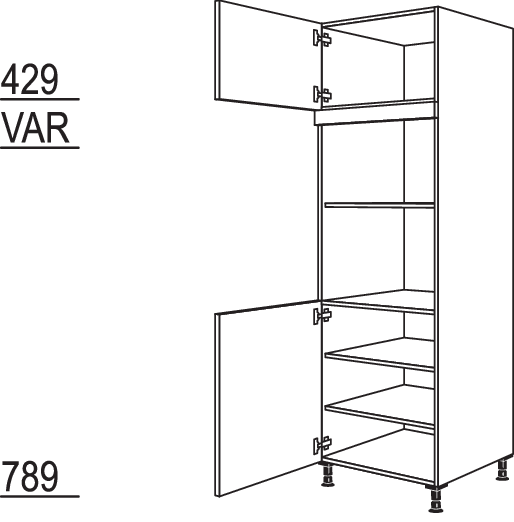 XL-Geräte-Umbau für Mikrowelle und Dampfgarer / Kompaktgerät GDMDK-2X