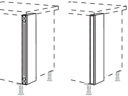 Unterschrank-Pilaster als Zwischenlösung UPIZ