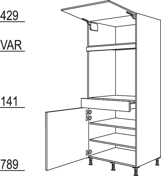 XL-Geräte-Umbau Backofen GDAOS76-2X