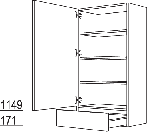 Aufsatzschrank AS60-2