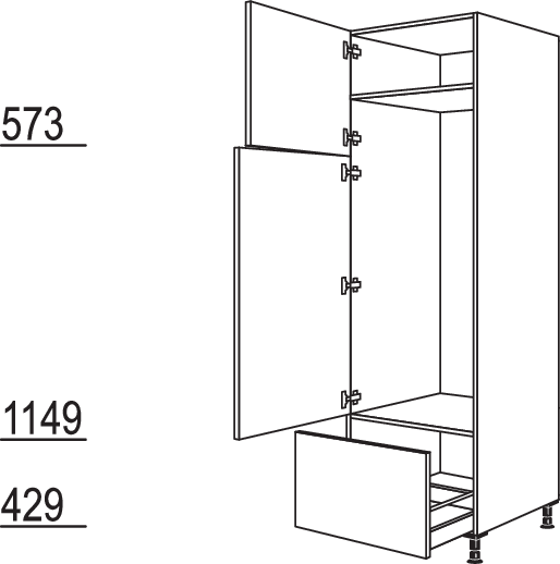 XL-Geräte-Umbau Kühl-Gefrierautomat GD145A-2X