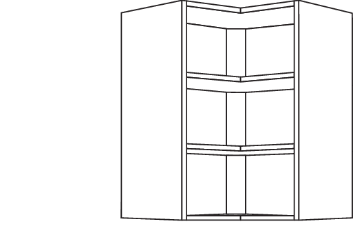 Wand-Eckregal WRE60-2