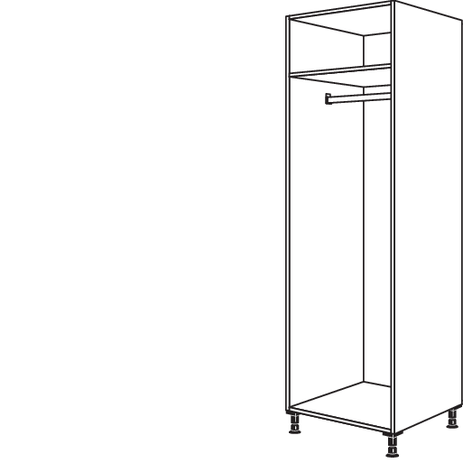 XL-Garderobenschrank HWG2O40-2X