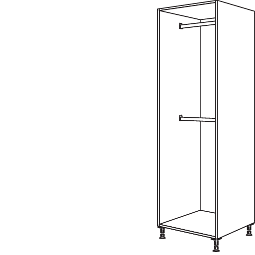 XL-Garderobenschrank HWG2O60-2X