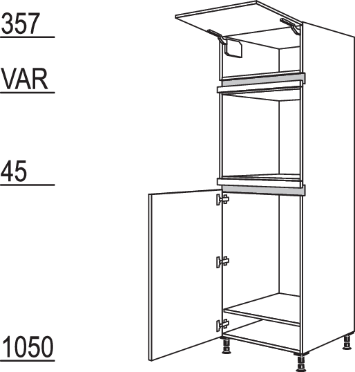 XL-Geräte-Umbau Kühlautomat und Backofen NG88O-2X
