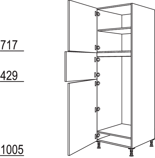 XL-Geräte-Umbau Kühl-Gefrierautomat G123G-2X