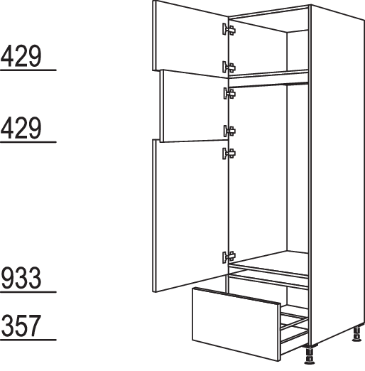 XL-Geräte-Umbau Kühl-Gefrierautomat G123GA-2X