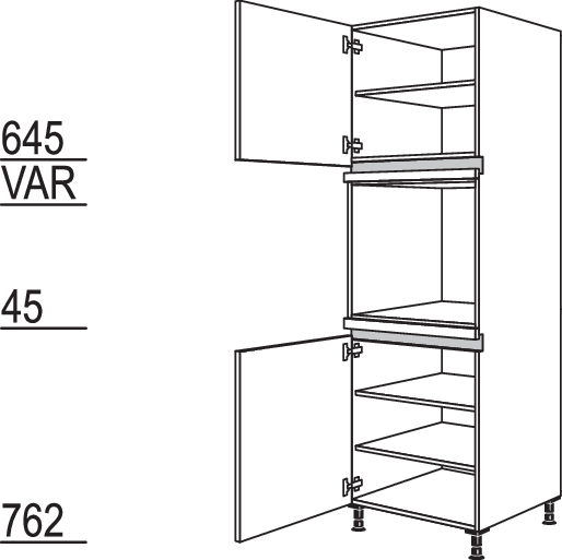 XL-Geräte-Umbau Backofen NGO-2X