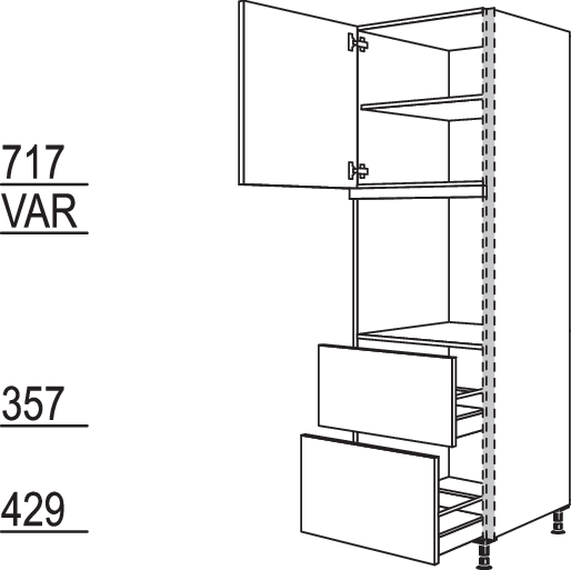XL-Geräte-Umbau Backofen NGSO2A-2X