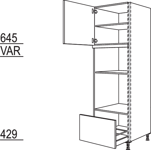 XL-Geräte-Umbau Backofen und Mikrowelle NGSMOA-2X