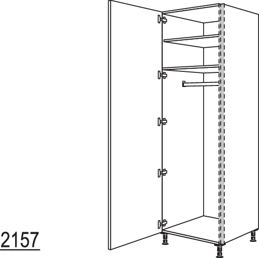 XL-Garderobenschrank NHSWG40-2X