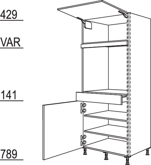 XL-Geräte-Umbau Backofen NGSDAOS76-2X