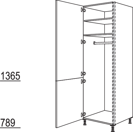 XL-Garderobenschrank NHSWG60-2X