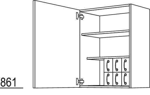 Wandschrank WS30-3