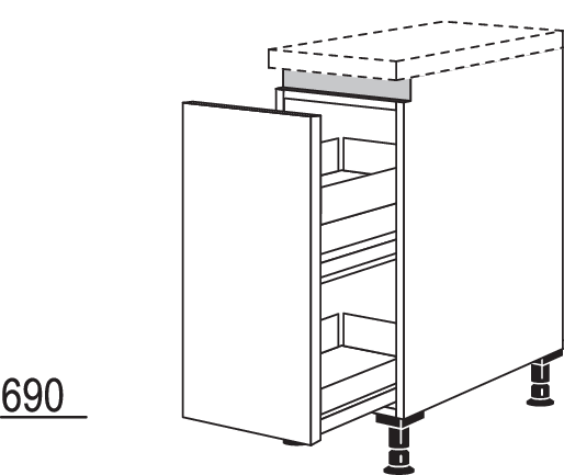 Auszugschrank NUAM20