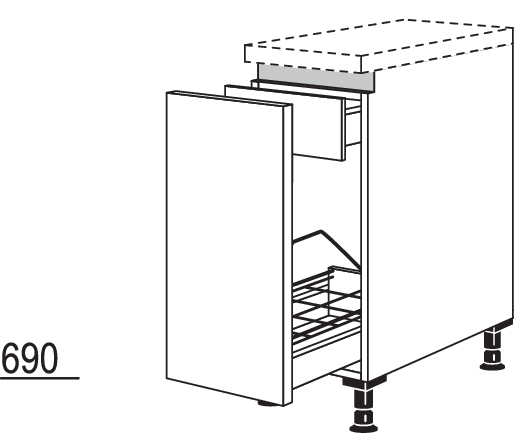 Auszugschrank NUIAF30