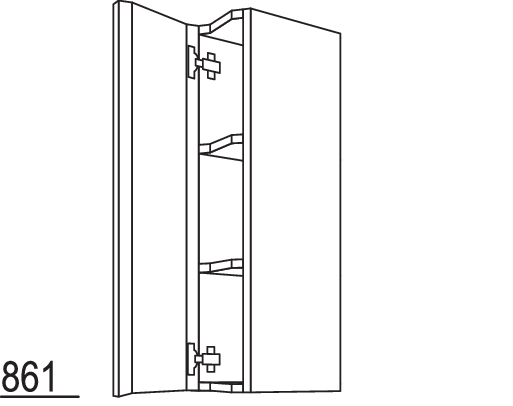 Wandschrank, diagonal WZ30-3