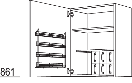Wandschrank WSG30-3