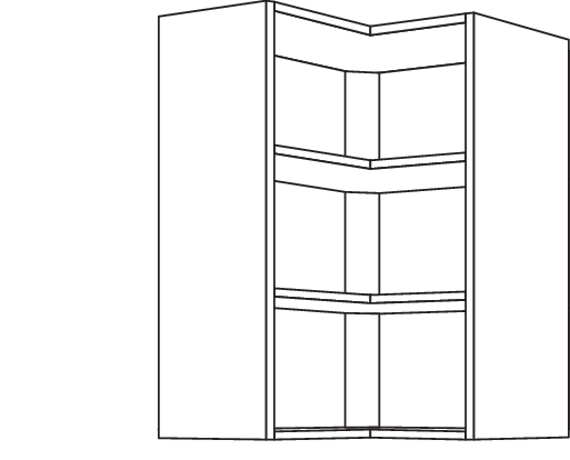Wand-Eckregal WRE60-3