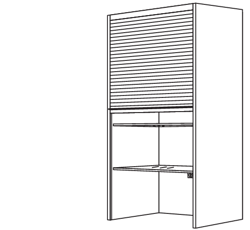 Aufsatzschrank Jalousie AJT60-3