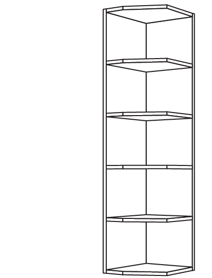 Aufsatz-Abschlussregal ARA32-3