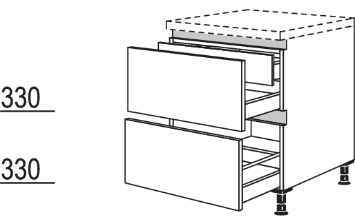 Auszugschrank NUI2A100