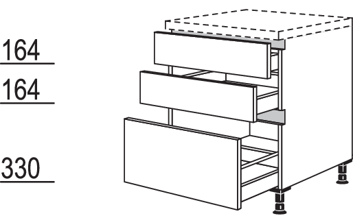 Auszugschrank NU2SA100