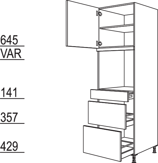 XL-Geräte-Umbau Backofen GDOS2A-3X