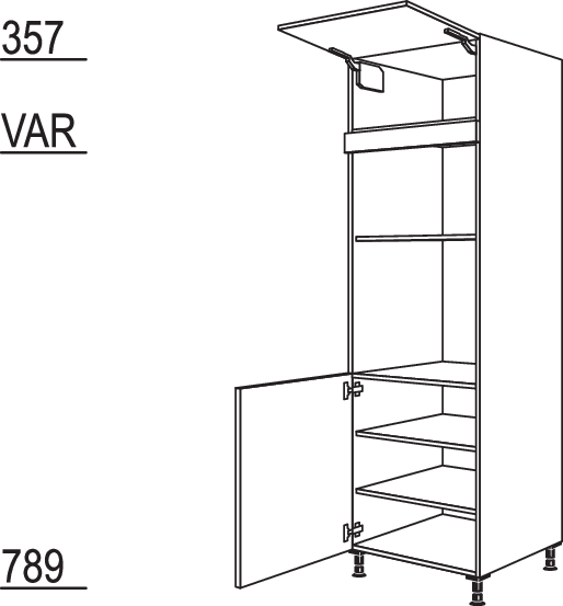 XL-Geräte-Umbau Backofen und Mikrowelle GDMO-3X