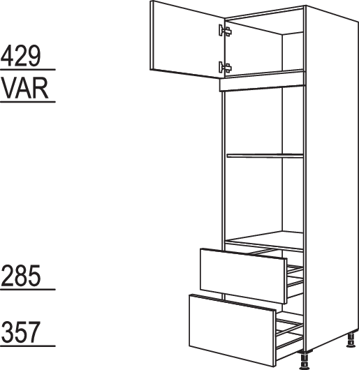XL-Geräte-Umbau Backofen und Dampfgarer / Kompaktgerät GDKO2A-3X
